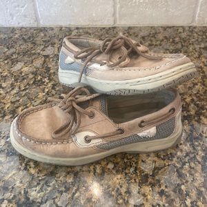 Sperry Bluefish Kids Leather Boat Shoes 1M